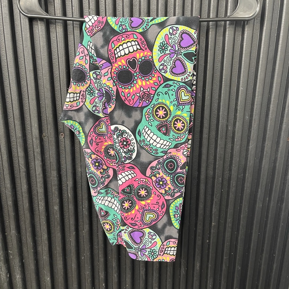 Sugar Skull capri leggings